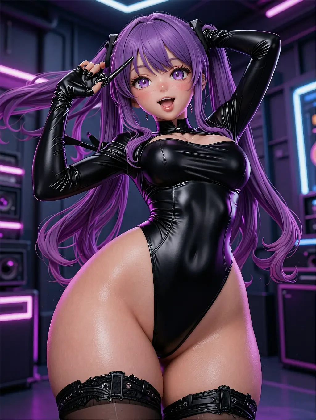 Fictional AI character in a study, glasses pushed up, mid-sentence